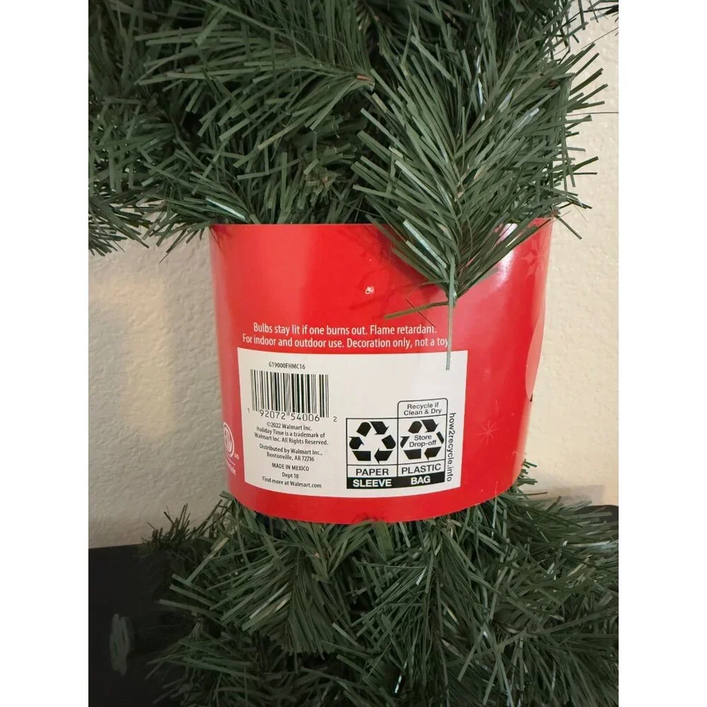 Holiday Time 9-Foot Pre-Lit Napa Garland